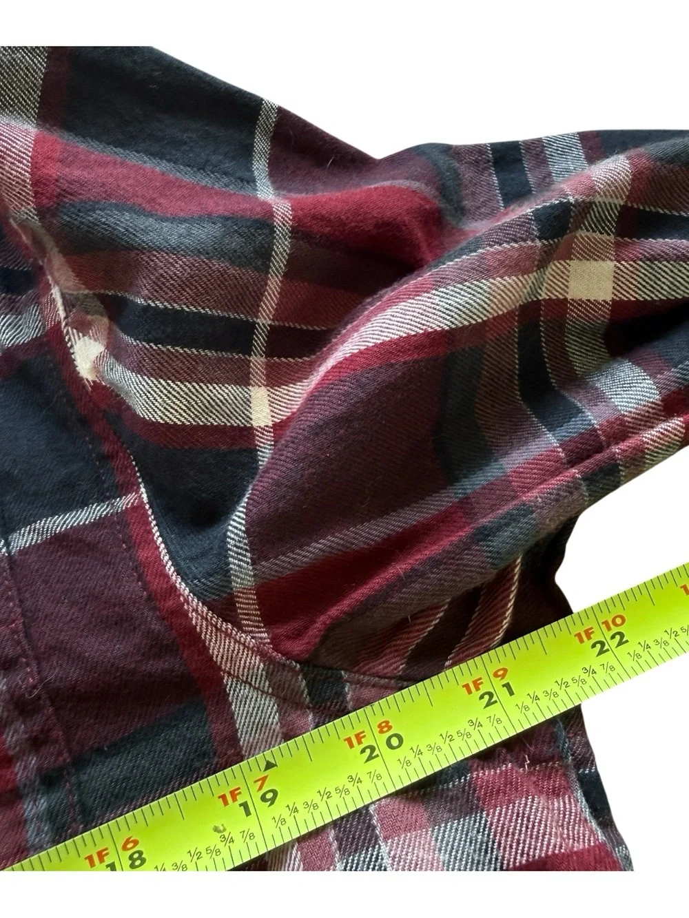 The North Face Men’s Plaid Flannel Button Front Shirt Burgundy Black M Cozy Fall